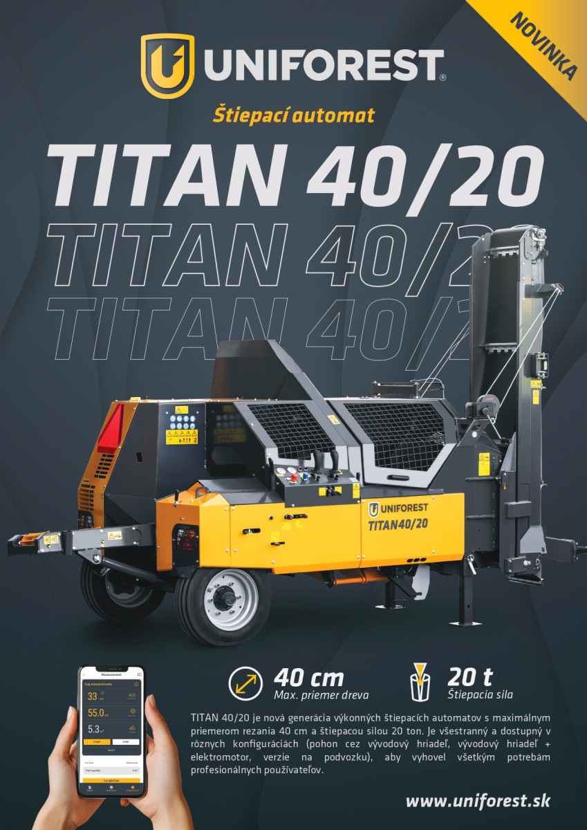 Štiepací automatttan 40/20 nová generácia