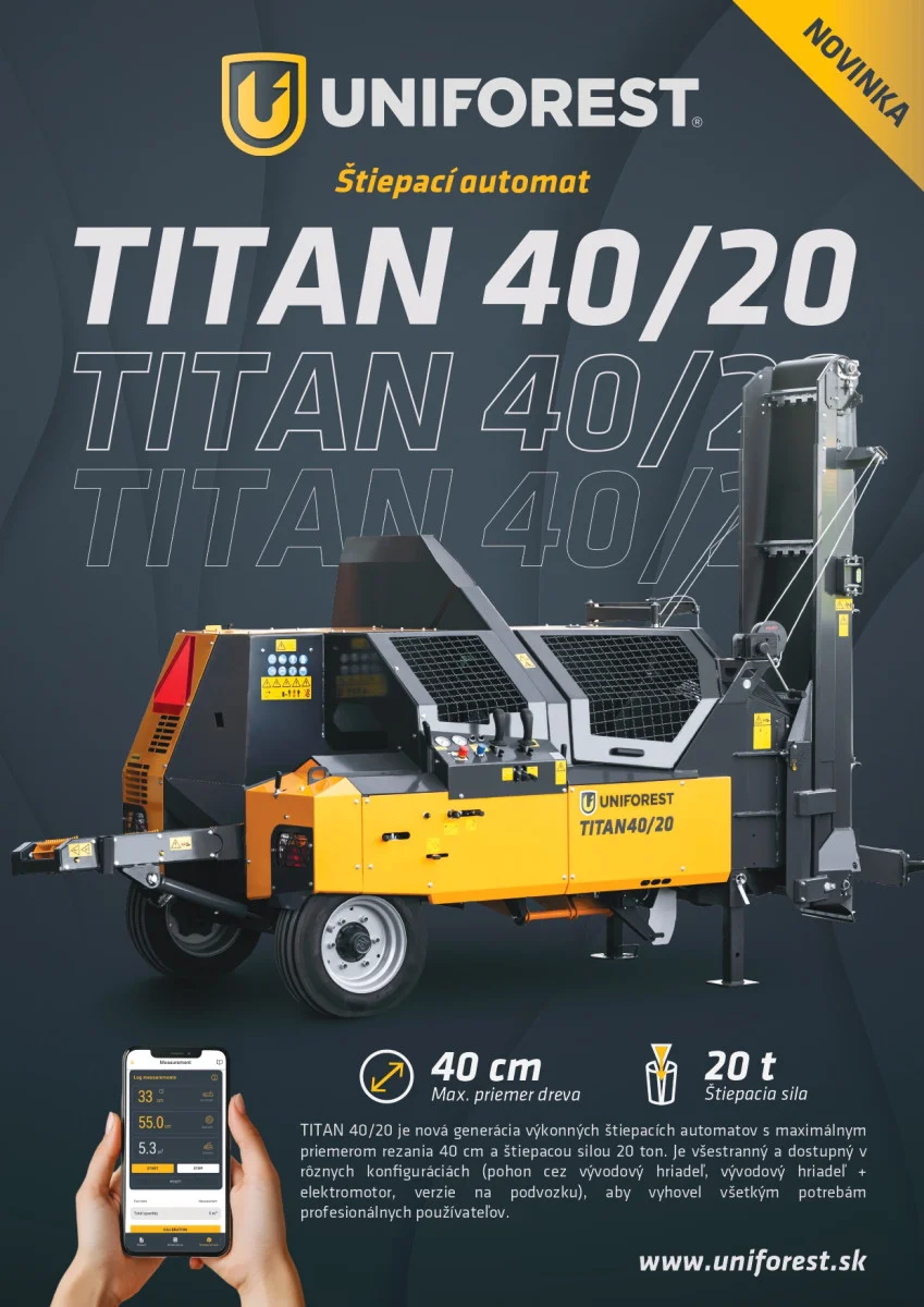 Štiepací automatttan 40/20 nová generácia