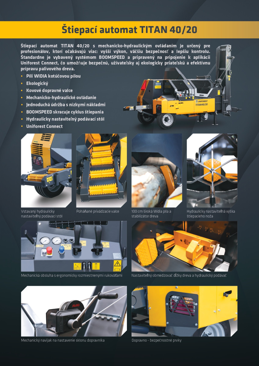 Štiepací automatttan 40/20 nová generácia